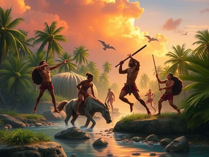 Rise of Cultures Jungle Creek Battle का मैप और सेना व्यू