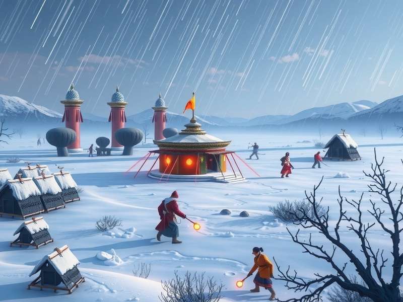 Rise of Cultures Winter Event 2024 हिमाच्छादित शहर और विशेष इमारतें