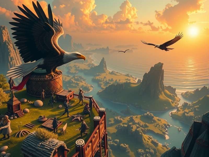 राइज ऑफ कल्चर्स में ईगल पॉइंट का गेमप्ले स्क्रीनशॉट