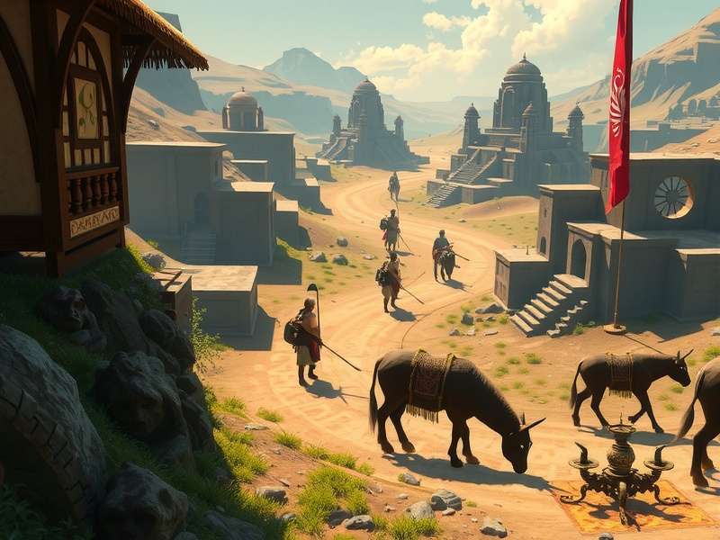 Rise of Cultures Valley of the Gods में युद्ध दृश्य