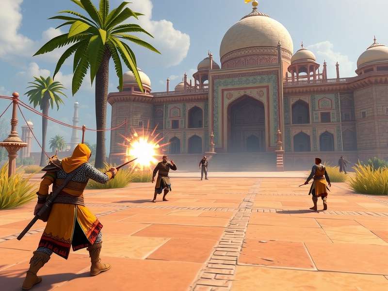 Rise of Cultures PvP लड़ाई का दृश्य दिखाते हुए