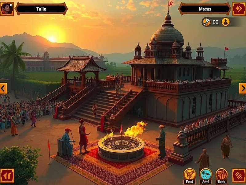 Rise of Cultures गेम में युद्ध का दृश्य