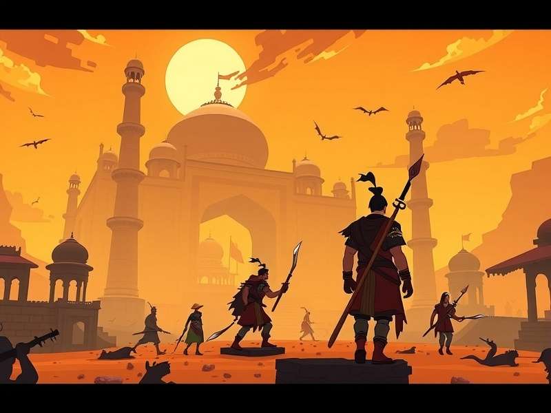 राइज ऑफ कल्चर्स गेमप्ले स्क्रीनशॉट - एक प्राचीन शहर का दृश्य