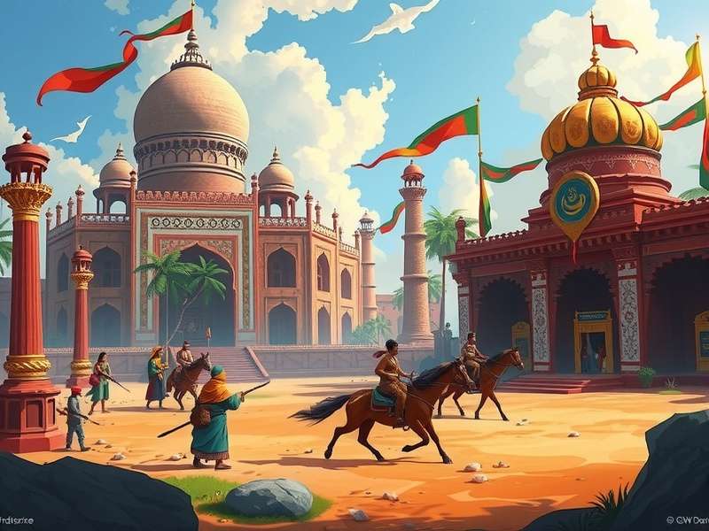Rise of Cultures गेमप्ले स्क्रीनशॉट - शहर का दृश्य और इमारतें