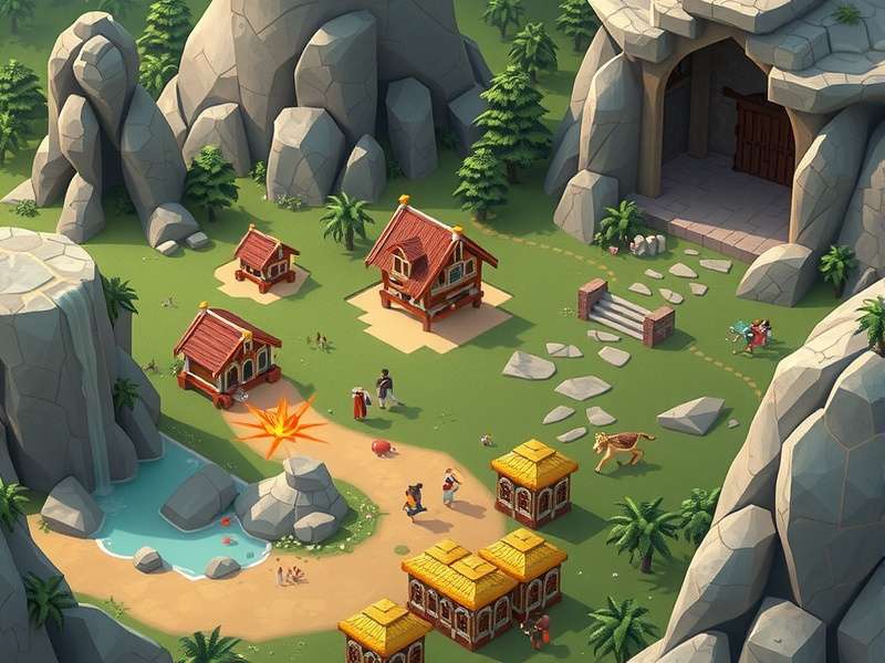 Screenshot of a thriving city in Rise of Cultures game