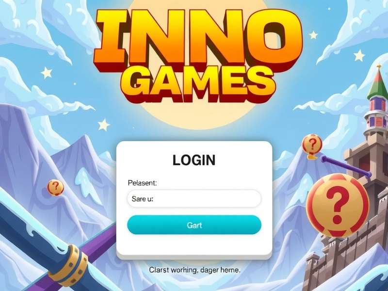 Innogames Login screen for Rise of Cultures game