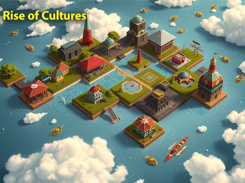 Strategic map overview of Rise of Cultures Bel P S server highlighting regions