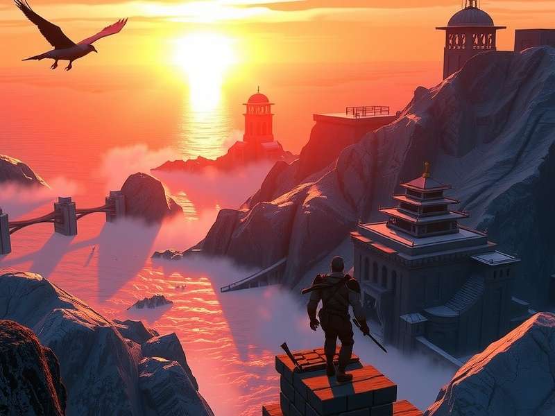 Screenshot of Rise of Cultures city view showing various buildings and resources