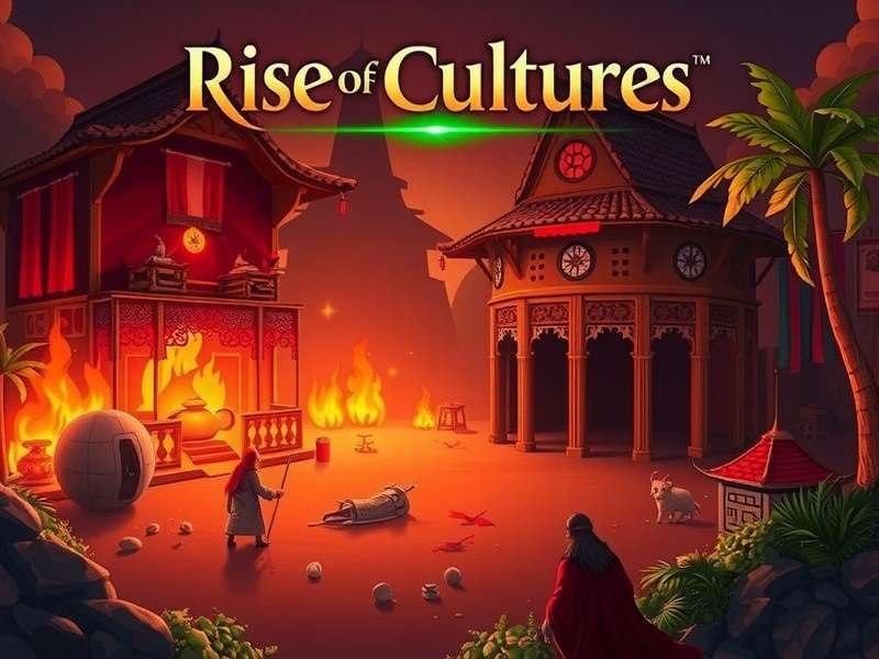 Rise of Cultures PC gameplay screenshot showing city building and strategy interface