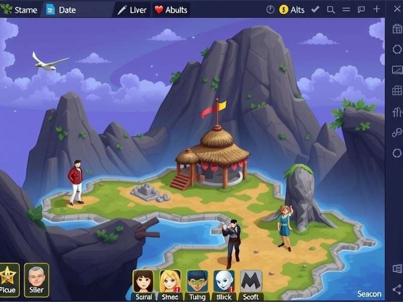 Detailed view of a developed city in Rise of Cultures with various buildings and structures