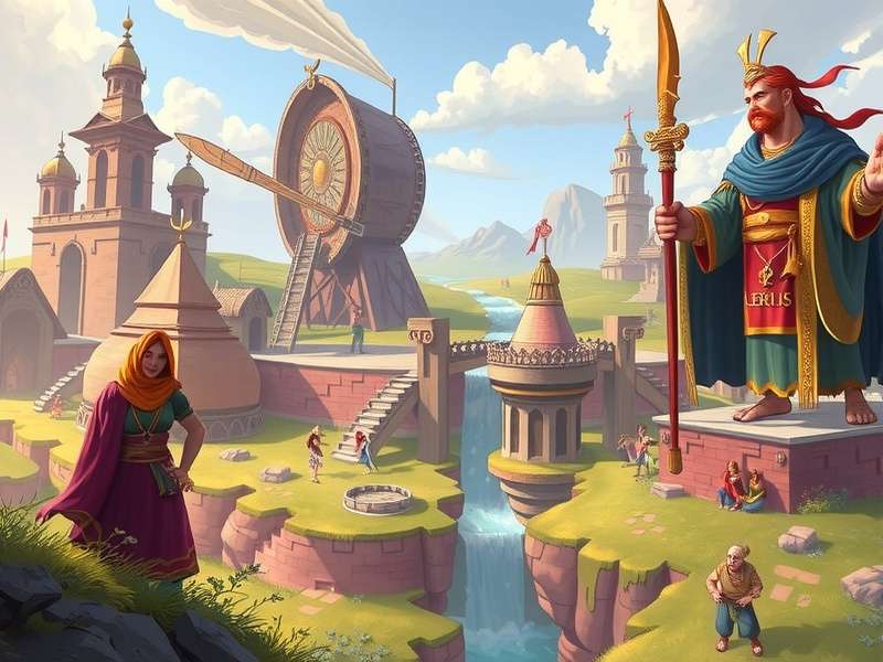 Rise of Cultures gameplay screenshot showing city building and management