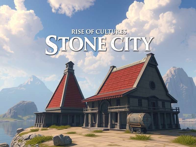 Resource flow chart for Rise of Cultures Stone City economy