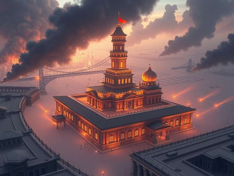 Rise of Cultures Alliance City screenshot showing strategic layout