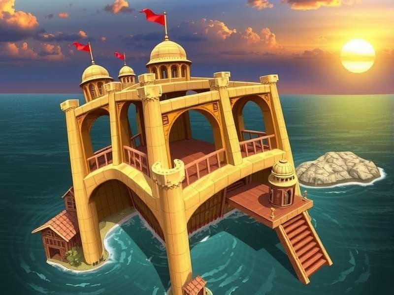 Strategic map of Gascony Bay showing resource nodes and battle positions