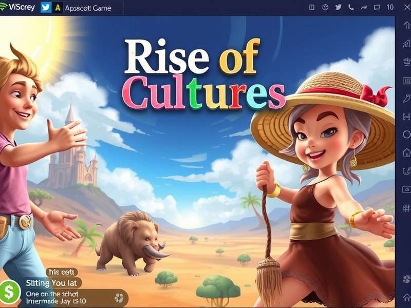 Rise of Cultures gameplay screenshot showing city-building and strategic interface