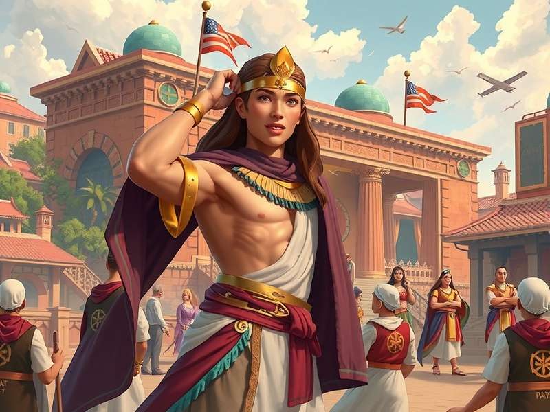 Rise of Cultures gameplay screenshot showing ancient city building