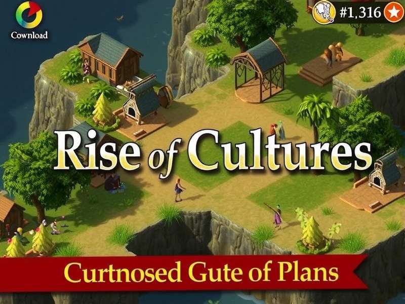 Rise of Cultures PC gameplay showing civilization building interface