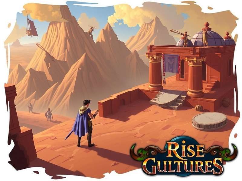 Rise of Cultures Game Guardian Interface showing strategic map and city building