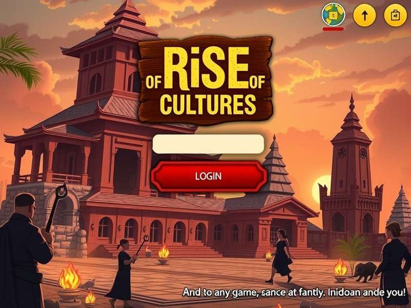 Rise of Cultures secure login screen illustration on multiple devices
