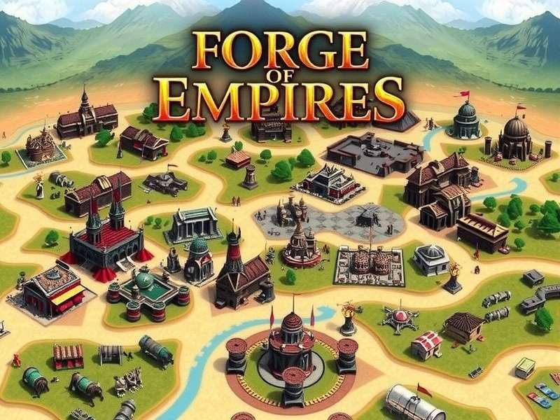 Rise of Cultures Forge Of Empires Italiano Accedi banner showing jungle creek battle and Ottoman era