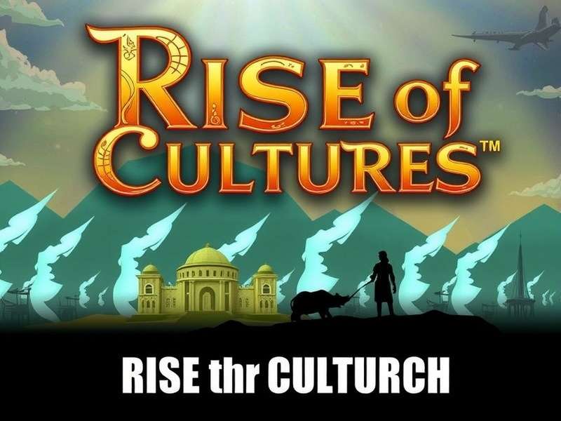 Rise of Cultures game banner showing historical city building and combat