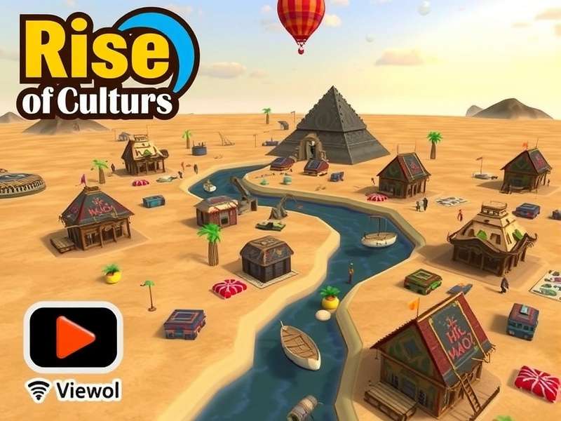 Rise Of Cultures game banner featuring historical civilizations and epic battles