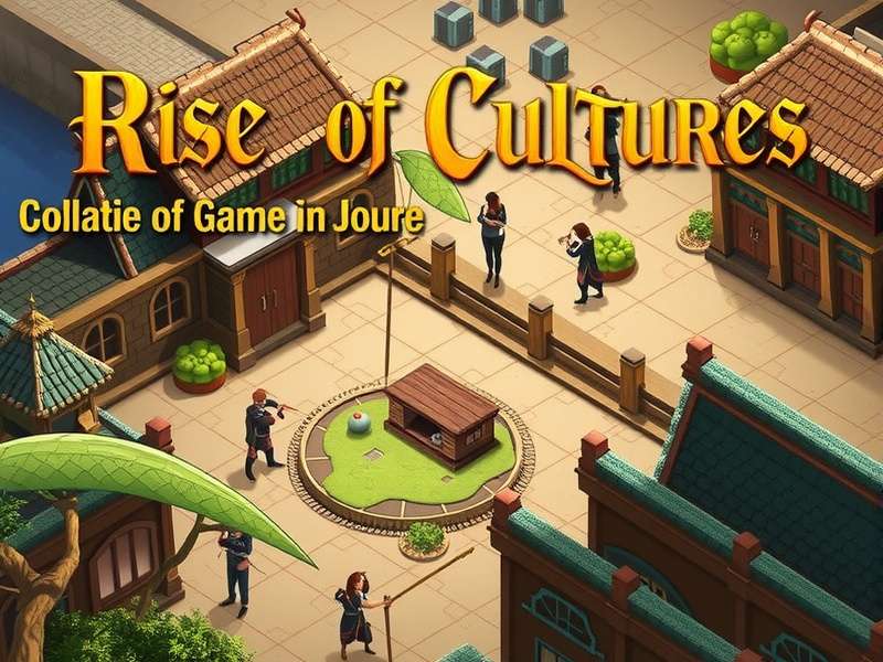 Rise Of Cultures Jouer gameplay banner showing civilization progression from ancient to industrial era