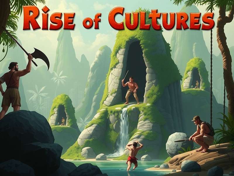 Rise of Cultures Jungle Creek Battle map showing troop deployment zones and key terrain features
