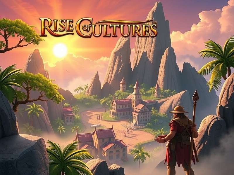 Rise of Cultures Toponi Mountain expedition zone featuring rugged terrain and ancient ruins