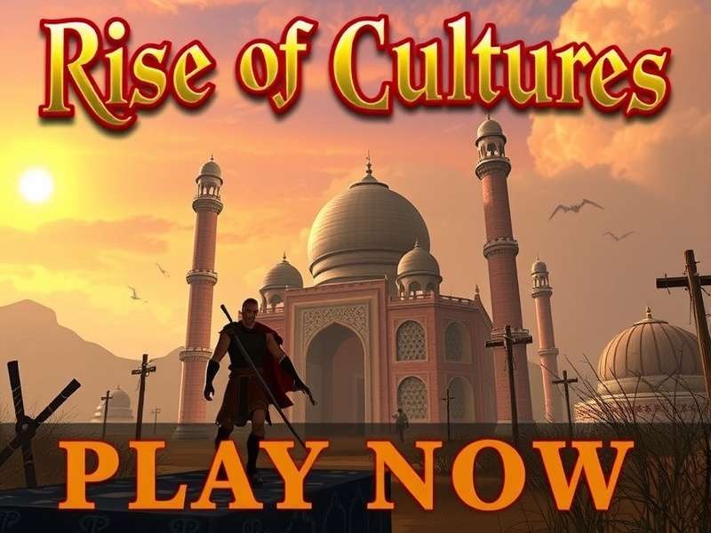 Rise of Cultures gameplay showcasing civilizations from ancient to modern era with epic battles and city-building