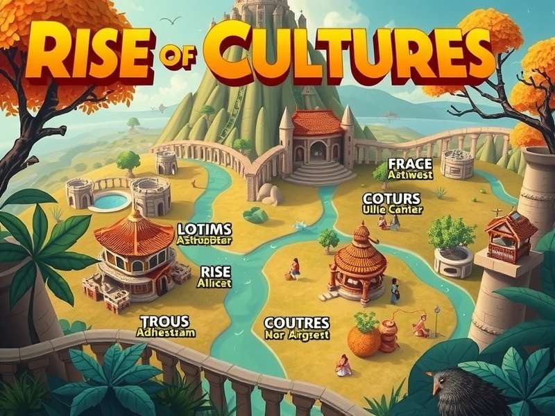 Rise Of Cultures Kostenlos – Free historical strategy game banner showing civilization building